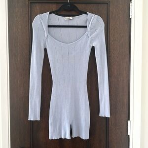 M Long-sleeved romper shorts